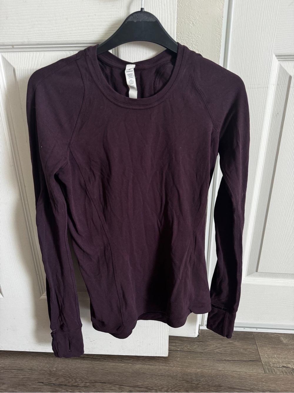Lululemon long sleeve top in deep plum color
